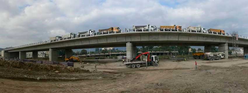 Prueba de Carga de Puentes en Valencia Ingenieria Troyano