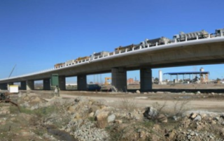 Prueba de carga de puentes en Valencia